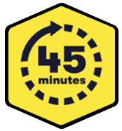 45 minute classes icon